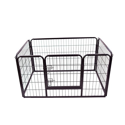 HOMCOM PawHut Jaula Valla Corral Mascota Perro Gato Mascotas 125 x 80 x 70 cm