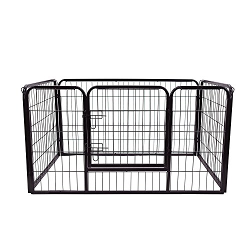 HOMCOM PawHut Jaula Valla Corral Mascota Perro Gato Mascotas 125 x 80 x 70 cm