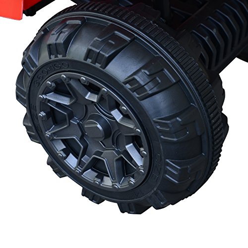 HOMCOM Quad Eléctrico Niño Coche Eléctrico Cuatrimoto Batería 12V con MP3 Radio Luces Sonidos 103x68x73cm Carga 30kg HOMCOM Quad Eléctrico Niño Coche Eléctrico Cuatrimoto Batería 12V con MP3 Radio Luces Sonidos 103x68x73cm Carga 30kg