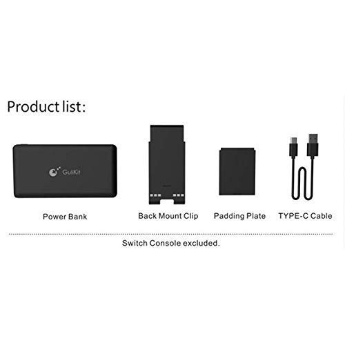 Home Care Wholesale 10000mAh Cargador Portátil de Energía del Banco - Cargador de Batería Extendida Recargable Caso - Paquete de Batería de Reserva de Viaje Compacto para Nintendo Switch