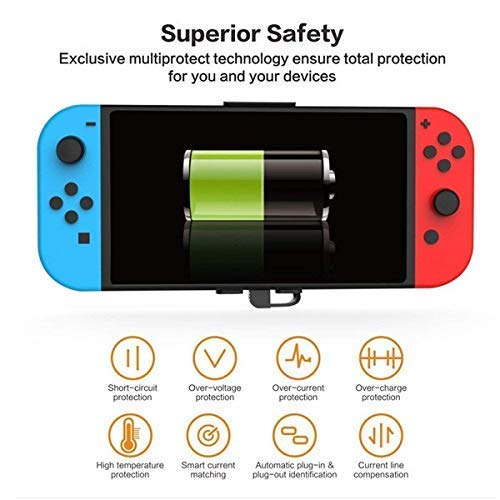 Home Care Wholesale 10000mAh Cargador Portátil de Energía del Banco - Cargador de Batería Extendida Recargable Caso - Paquete de Batería de Reserva de Viaje Compacto para Nintendo Switch Home Care Wholesale 10000mAh Cargador Portátil de Energía del Banco - Cargador de Batería Extendida Recargable Caso - Paquete de Batería de Reserva de Viaje Compacto para Nintendo Switch