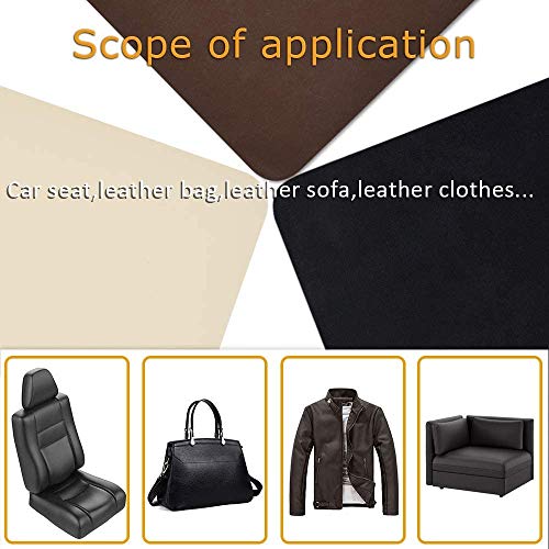 Homean - Parche reparador de piel, autoadhesivo, parche de reparación para sofá, muebles, asiento de coche, 20 x 28 cm Homean - Parche reparador de piel, autoadhesivo, parche de reparación para sofá, muebles, asiento de coche, 20 x 28 cm