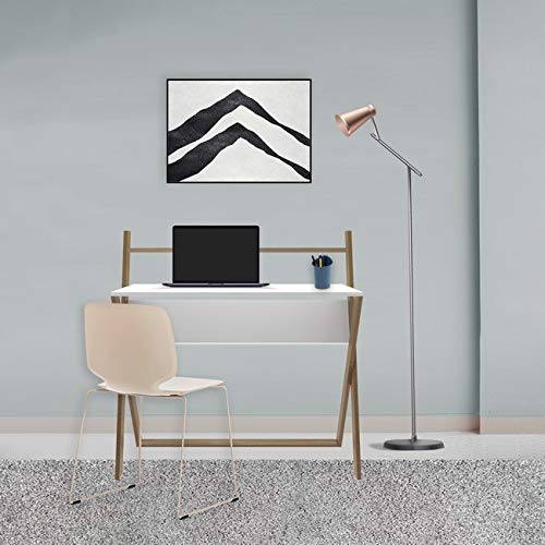 Homemania - Escritorio de terraza de Color Blanco y Cordoba, de aglomerado de 18 mm - Mueble de diseño para Oficina, Estudio, Dormitorio, Dimensiones del Producto: 104 x 60 x 107,6 cm, único