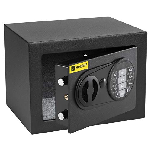 HomeSafe HV17E Caja fuerte Electrónica 17x23x17cm (HxWxD), Negro Satén de Carbón HomeSafe HV17E Caja fuerte Electrónica 17x23x17cm (HxWxD), Negro Satén de Carbón