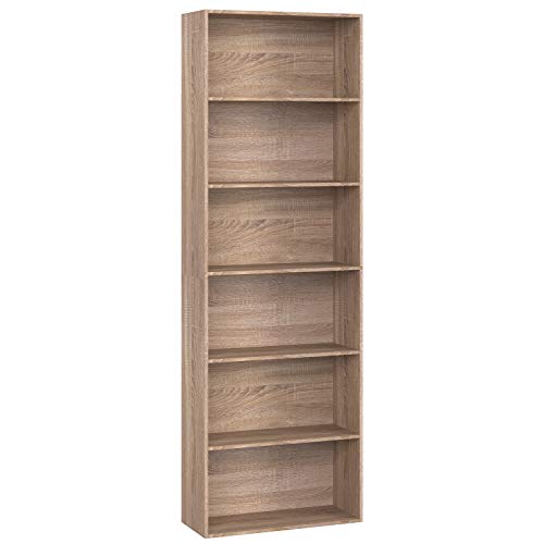 Homfa Estantería 6 Cubos Librerías para Libros CDs DVDs Estantería de Pared 60x23.5x180cm (Roble Claro) Homfa Estantería 6 Cubos Librerías para Libros CDs DVDs Estantería de Pared 60x23.5x180cm (Roble Claro)