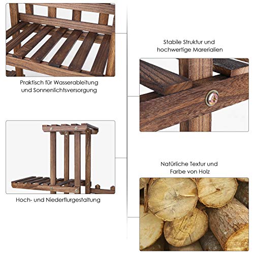 Homfa Estantería Decorativa Macetas Soporte Madera para Plantas Escalera para Flores para Exterior Interior Salón Oficina Jardín Balcón con 11 Estantes Madera 113x113x25cm Homfa Estantería Decorativa Macetas Soporte Madera para Plantas Escalera para Flores para Exterior Interior Salón Oficina Jardín Balcón con 11 Estantes Madera 113x113x25cm