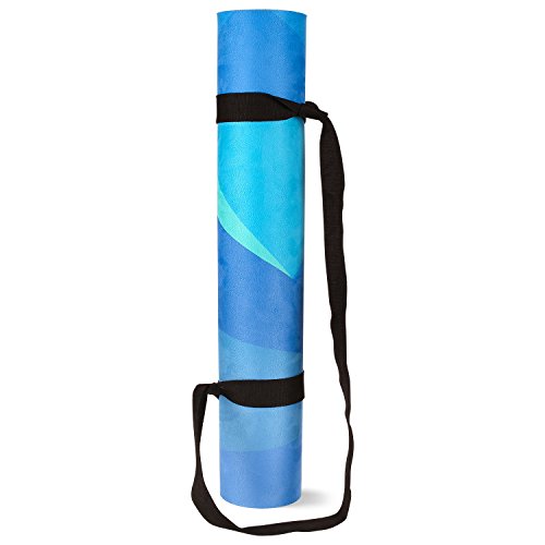 HOMFA Esterilla Yoga Antideslizante Yoga Mat 2-in-1 de Tapete y Toalla Double Capa 4.2mm de Grosor Colchoneta de yoga de Caucho Natural 185 x 67.4cm (Multicolores)