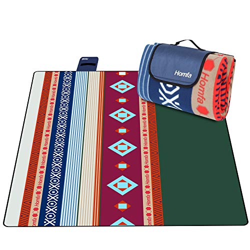 Homfa Manta de Picnic Impermeable Plegable Anti-Calor para Camping Playa Alfombra para Suelo Playa Jardín Parque de Franela para 4-8 Personas 200 x 200 x 0.2cm Homfa Manta de Picnic Impermeable Plegable Anti-Calor para Camping Playa Alfombra para Suelo Playa Jardín Parque de Franela para 4-8 Personas 200 x 200 x 0.2cm