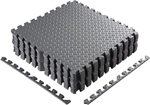 Homgrace Suelos de Gimnasio Eva Suelo Goma Alfombrilla Gimnasia Estilo de Enclavamiento Alfombrillas de Espuma para Protección (Gris, 12 Piezas) Homgrace Suelos de Gimnasio Eva Suelo Goma Alfombrilla Gimnasia Estilo de Enclavamiento Alfombrillas de Espuma para Protección (Gris, 12 Piezas)