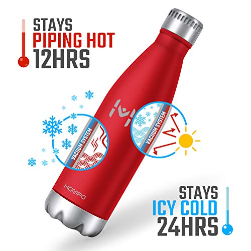HOMPO Botella de Agua de Acero Inoxidable Botella Termica 750ml, Botella Sin Bpa & Eco Friendly, Mantiene Bebidas frías por 24h y Calientes por 15h, Adecuada para Viaje, Deporte, Bicicleta, Gimnasio HOMPO Botella de Agua de Acero Inoxidable Botella Termica 750ml, Botella Sin Bpa & Eco Friendly, Mantiene Bebidas frías por 24h y Calientes por 15h, Adecuada para Viaje, Deporte, Bicicleta, Gimnasio