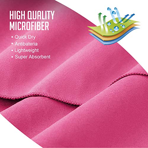 HOMPO Toalla de Microfibra - Secado rápido, Ligera, Absorbente, Suave y grante Yoga, Fitness, Playa, Gimnasio HOMPO Toalla de Microfibra - Secado rápido, Ligera, Absorbente, Suave y grante Yoga, Fitness, Playa, Gimnasio