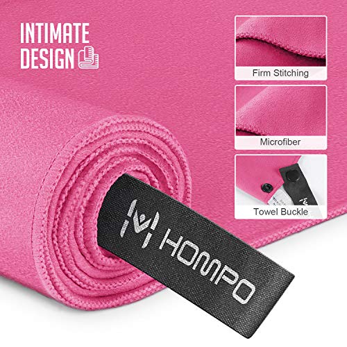 HOMPO Toalla de Microfibra - Secado rápido, Ligera, Absorbente, Suave y grante Yoga, Fitness, Playa, Gimnasio HOMPO Toalla de Microfibra - Secado rápido, Ligera, Absorbente, Suave y grante Yoga, Fitness, Playa, Gimnasio