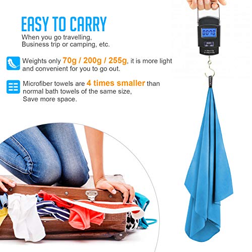 HOMPO Toalla de Microfibra - Secado rápido, Ligera, Absorbente, Suave y grante Yoga, Fitness, Playa, Gimnasio HOMPO Toalla de Microfibra - Secado rápido, Ligera, Absorbente, Suave y grante Yoga, Fitness, Playa, Gimnasio