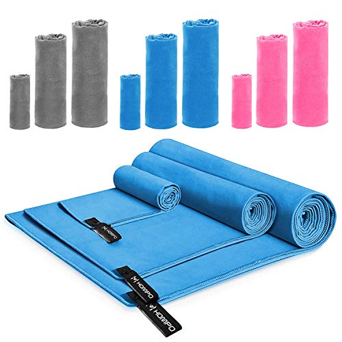 HOMPO Toalla de Microfibra - Secado rápido, Ligera, Absorbente, Suave y grante Yoga, Fitness, Playa, Gimnasio HOMPO Toalla de Microfibra - Secado rápido, Ligera, Absorbente, Suave y grante Yoga, Fitness, Playa, Gimnasio