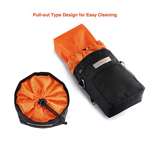 HoneyGuaridan Bag Mochila de Entrenamiento para Perros, Cuenco Perro Plegable Silicona, Dispensador de Bolsas para Recoger Excrementos Integrada - Almacenamiento de Pienso, Juguetes paras Mascotas