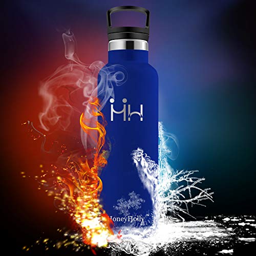 HoneyHolly Botella de Agua Acero Inoxidable sin BPA 350ml/500ml/600ml/750ml, Aislamiento de Vacío de Doble Pared, Botellas Frío/Caliente, Reutilizable para Niños, Colegio, Sport, Gimnasio, Bicicleta HoneyHolly Botella de Agua Acero Inoxidable sin BPA 350ml/500ml/600ml/750ml, Aislamiento de Vacío de Doble Pared, Botellas Frío/Caliente, Reutilizable para Niños, Colegio, Sport, Gimnasio, Bicicleta