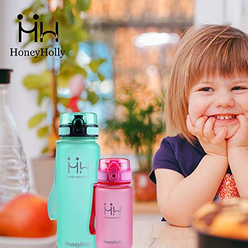 HoneyHolly Botella de Agua Deportes 350ml/500ml/800ml/1000ml/1500ml Sin Bpa & Apertura con un Solo botón Reutilizable Filtro Botella Gimnasio Tritan Plástico para Niños, Sport, Gimnasio, Trekking HoneyHolly Botella de Agua Deportes 350ml/500ml/800ml/1000ml/1500ml Sin Bpa & Apertura con un Solo botón Reutilizable Filtro Botella Gimnasio Tritan Plástico para Niños, Sport, Gimnasio, Trekking