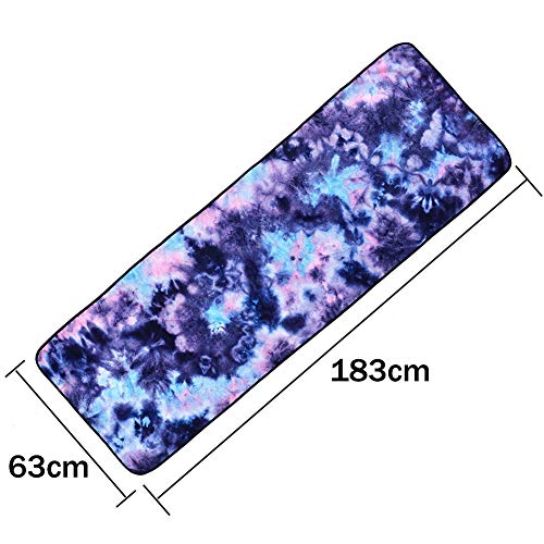 HONGBI Microfibra Toalla de Yoga Hot Manta Yoga,Ashtanga Bikram Toalla Deporte Antideslizante con Bolsa de Transporte Gratuita Púrpura 63X183CM HONGBI Microfibra Toalla de Yoga Hot Manta Yoga,Ashtanga Bikram Toalla Deporte Antideslizante con Bolsa de Transporte Gratuita Púrpura 63X183CM