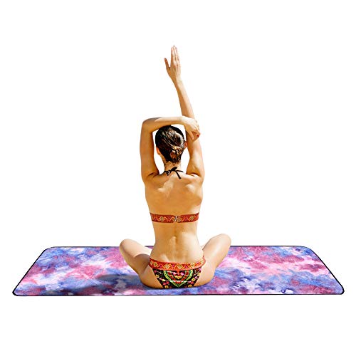 HONGBI Microfibra Toalla de Yoga Hot Manta Yoga,Ashtanga Bikram Toalla Deporte Antideslizante con Bolsa de Transporte Gratuita Púrpura 63X183CM HONGBI Microfibra Toalla de Yoga Hot Manta Yoga,Ashtanga Bikram Toalla Deporte Antideslizante con Bolsa de Transporte Gratuita Púrpura 63X183CM