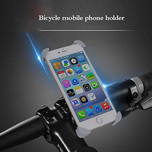 HONGFAN Soporte Giratorio para Teléfono Móvil De Bicicleta De 360 ​​°, Montaje De Portabicicletas Universal para Bicicleta Eléctrica De Montaña Negro + Blanco