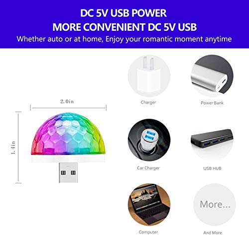 HONGLONG USB Mini Disco Light, 4PACKS, Lights DE FIESTE Bola Sonido ATROBE ATROBE, LUZ DE Fiesta USB DJ Lámparas LED para la Sala de hogar Cumpleaños DJ Bar Bar Karaoke Navidad Navidad Show HONGLONG USB Mini Disco Light, 4PACKS, Lights DE FIESTE Bola Sonido ATROBE ATROBE, LUZ DE Fiesta USB DJ Lámparas LED para la Sala de hogar Cumpleaños DJ Bar Bar Karaoke Navidad Navidad Show