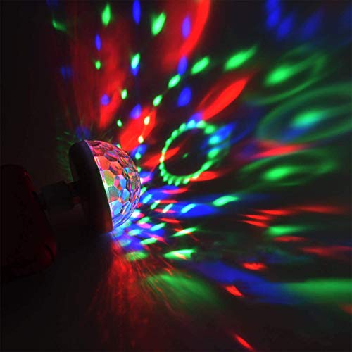 HONGLONG USB Mini Disco Light, 4PACKS, Lights DE FIESTE Bola Sonido ATROBE ATROBE, LUZ DE Fiesta USB DJ Lámparas LED para la Sala de hogar Cumpleaños DJ Bar Bar Karaoke Navidad Navidad Show