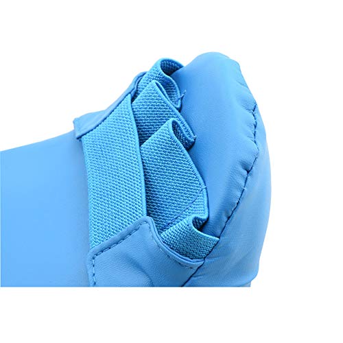 hongyupu Guantillas Karate Guantes Boxeo Mujer Guantes de Boxeo XL Guante de Boxeo de 10 onzas Golpe Guantes Guantes de Boxeo de Cuero PU Blue,M