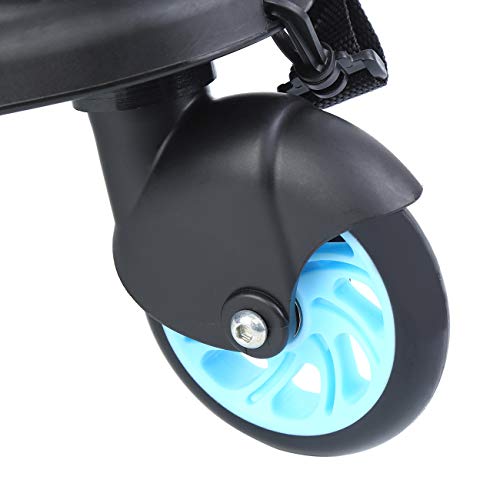 Honhill Mini Buggy Board con asiento Cochecito para el Segundo niño Pedal Auxiliar Conector extraíble Asiento y montaje (azul)