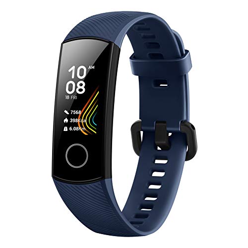 HONOR Band 5 Smartwatch, Pulsera Actividad Inteligente Impermeable IP68 con Pulsómetro, Monitor de Actividad Deportiva, Fitness Tracker con Podómetro, Azul HONOR Band 5 Smartwatch, Pulsera Actividad Inteligente Impermeable IP68 con Pulsómetro, Monitor de Actividad Deportiva, Fitness Tracker con Podómetro, Azul