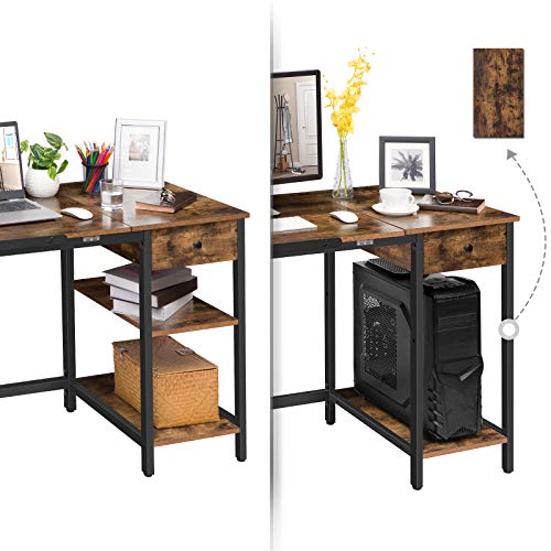 HOOBRO Escritorio, Mesa de Dibujo, Mesa de Ordenador, Inclinable, Altura Ajustable, Escritorio de Oficina con Cajón y Estantes, Tira Antideslizante, Estable y Fuerte, Fácil Montaje EBF75DN01 HOOBRO Escritorio, Mesa de Dibujo, Mesa de Ordenador, Inclinable, Altura Ajustable, Escritorio de Oficina con Cajón y Estantes, Tira Antideslizante, Estable y Fuerte, Fácil Montaje EBF75DN01