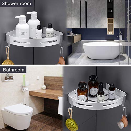 Hoomtaook Estanteria Ducha sin Taladros Accesorios Baño Sin Taladro Rinconera Autoadhesivo Aluminio Acabado Mate Estantes 1 Piezas Plata Hoomtaook Estanteria Ducha sin Taladros Accesorios Baño Sin Taladro Rinconera Autoadhesivo Aluminio Acabado Mate Estantes 1 Piezas Plata