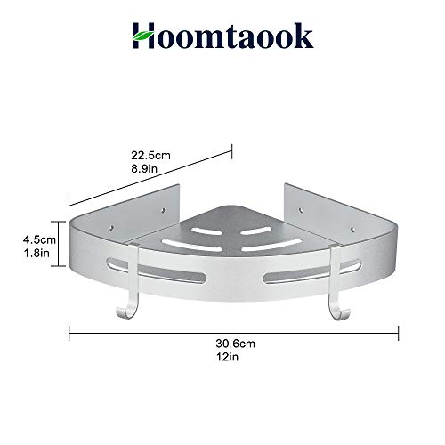 Hoomtaook Estanteria Ducha sin Taladros Estanteria Baño Ducha Rinconera Estantería de Esquina para Baño Ducha Aluminio, Acabado Mate, Estantes, 2 piezas Plata Hoomtaook Estanteria Ducha sin Taladros Estanteria Baño Ducha Rinconera Estantería de Esquina para Baño Ducha Aluminio, Acabado Mate, Estantes, 2 piezas Plata