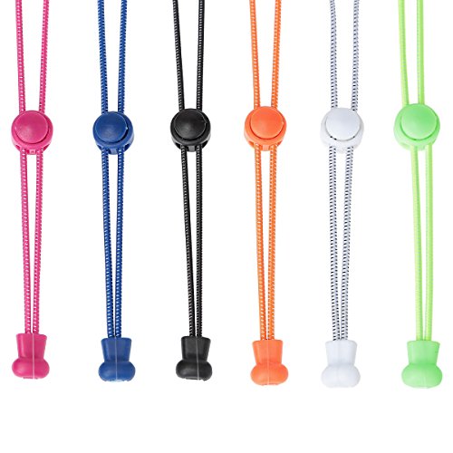 hopewey 6 Pares de Cordones elásticos con Sistema de cordón rápido Sistema de cordón rápido para una Comodidad única, Ajuste Agarre Fuerte - Fácil de Instalar (Coloreado) hopewey 6 Pares de Cordones elásticos con Sistema de cordón rápido Sistema de cordón rápido para una Comodidad única, Ajuste Agarre Fuerte - Fácil de Instalar (Coloreado)