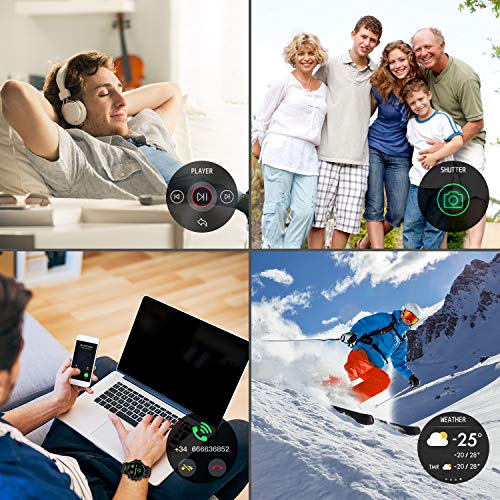 HopoFit Relojes Inteligente Hombre y Mujer,Smartwatch con Pulsómetro,Presión Arterial, Monito de Sueño,Podómetro Pulsera Reloj Impermeable IP68 para Android iOS y Xiaomi Huawei iPhone Teléfono Negro HopoFit Relojes Inteligente Hombre y Mujer,Smartwatch con Pulsómetro,Presión Arterial, Monito de Sueño,Podómetro Pulsera Reloj Impermeable IP68 para Android iOS y Xiaomi Huawei iPhone Teléfono Negro