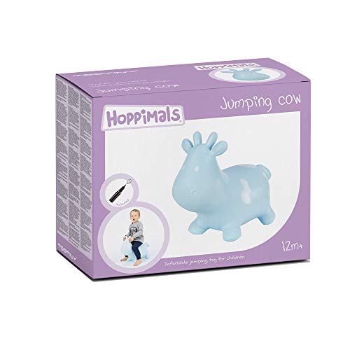 Hoppimals Tootiny, Juguete Hinchable para Saltar y Jugar para Niños Mayores de 1 año, Vaca Azul, Bomba Incluida en Nuestra Caja Regalo. Juguete Duradero Incentivar y Ayudar a Andar. Hoppimals Tootiny, Juguete Hinchable para Saltar y Jugar para Niños Mayores de 1 año, Vaca Azul, Bomba Incluida en Nuestra Caja Regalo. Juguete Duradero Incentivar y Ayudar a Andar.