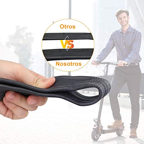 HORO.ES Cámaras de Aire, Tubo Interior de Doble Capa de Ruedas de Patinete eléctrico Neumático Scooter Rueda Cámaras de Aire Compatible con para XiaoMi M365, 2 Piezas, 8,5" x 2 HORO.ES Cámaras de Aire, Tubo Interior de Doble Capa de Ruedas de Patinete eléctrico Neumático Scooter Rueda Cámaras de Aire Compatible con para XiaoMi M365, 2 Piezas, 8,5" x 2