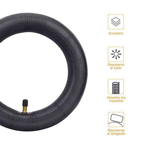 HORO.ES Cámaras de Aire, Tubo Interior de Doble Capa de Ruedas de Patinete eléctrico Neumático Scooter Rueda Cámaras de Aire Compatible con para XiaoMi M365, 2 Piezas, 8,5" x 2 HORO.ES Cámaras de Aire, Tubo Interior de Doble Capa de Ruedas de Patinete eléctrico Neumático Scooter Rueda Cámaras de Aire Compatible con para XiaoMi M365, 2 Piezas, 8,5" x 2