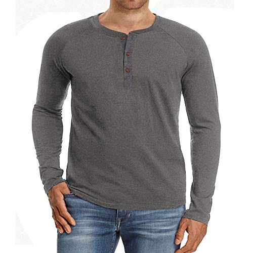 HOSD Camiseta de otoño/Invierno para Hombre de, Camiseta de Talla Grande para Hombre