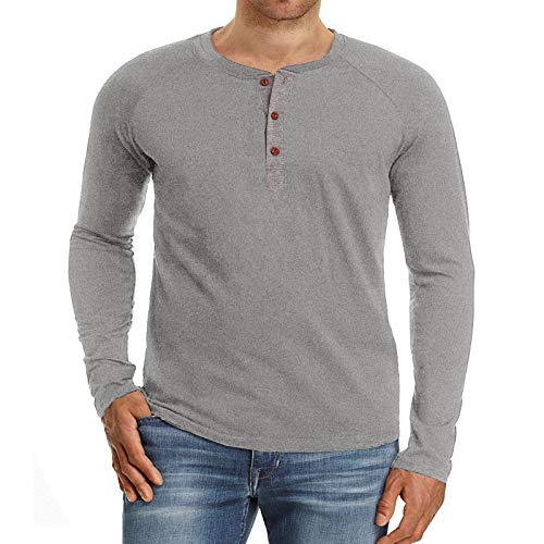 HOSD Camiseta de otoño/Invierno para Hombre de, Camiseta de Talla Grande para Hombre