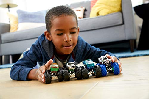 Hot wheels Monster Trucks , pack de 4 coches de juguete escala 1:64, modelos surtidos (Mattel GBP23) Hot wheels Monster Trucks , pack de 4 coches de juguete escala 1:64, modelos surtidos (Mattel GBP23)