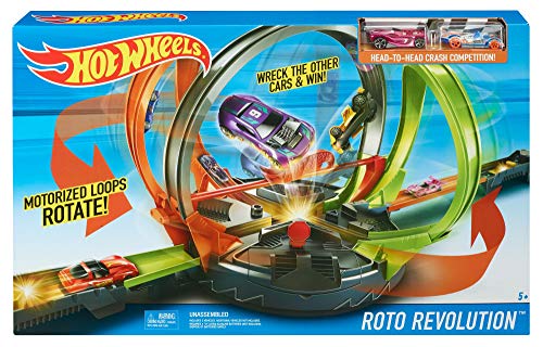 Hot Wheels Pista Megalooping Infernal, pista de coches de juguete (Mattel FDF26)