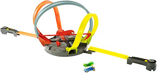 Hot Wheels Pista Megalooping Infernal, pista de coches de juguete (Mattel FDF26)