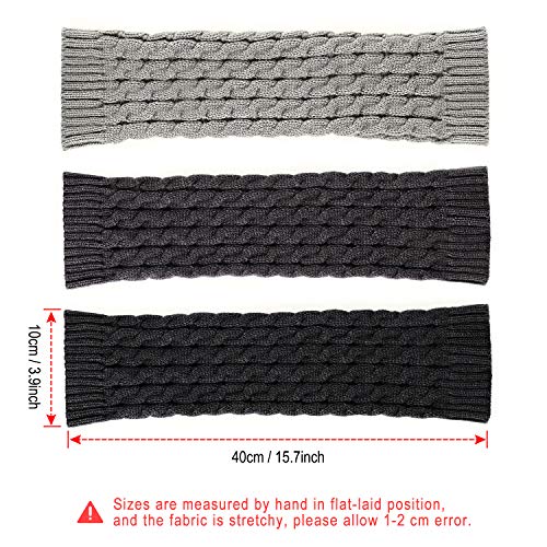 Hotelvs 3 Pares Calentadores de Pierna de Invierno para Mujer Térmico Calentar Calientapiernas Ganchillo de Punto de Cable Calcetines Hotelvs 3 Pares Calentadores de Pierna de Invierno para Mujer Térmico Calentar Calientapiernas Ganchillo de Punto de Cable Calcetines