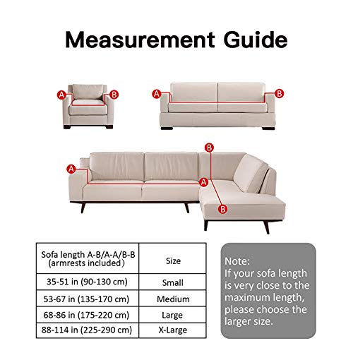 HOTNIU Funda Elástica de Sofá Funda Estampada para sofá Antideslizante Protector Cubierta de Muebles (4 Plazas, Impresión #Xy)