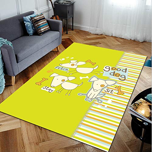 HOUHEIZHIDAO Alfombra De Diseño Moderna Terciopelo De Cristal Antideslizante Alfombras, Perro Tuerto De Dibujos Animados Lindo, 180x250cm HOUHEIZHIDAO Alfombra De Diseño Moderna Terciopelo De Cristal Antideslizante Alfombras, Perro Tuerto De Dibujos Animados Lindo, 180x250cm
