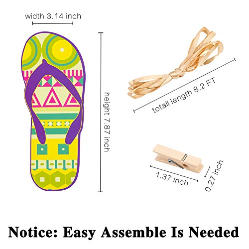 HOWAF Hawaii Tropical Banderines Banderas de Hibiscus Flores Chanclas Guirnalda Kit para Decoración Colgante de Fiesta Hawaiian Luau Party Verano Selva Playa HOWAF Hawaii Tropical Banderines Banderas de Hibiscus Flores Chanclas Guirnalda Kit para Decoración Colgante de Fiesta Hawaiian Luau Party Verano Selva Playa