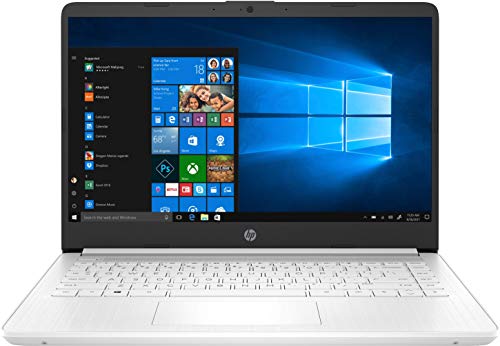 HP 14s-dq1002ns - Ordenador portátil de 14" FullHD (Intel Core i3-1005G1, 4 GB de RAM, 128 GB SSD, Intel UHD Graphics, Windows 10) Blanco - teclado QWERTY Español