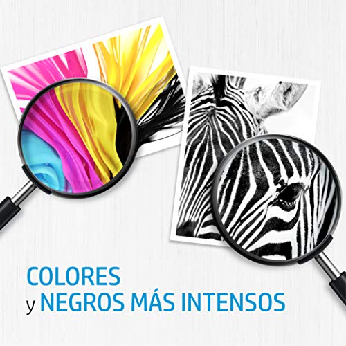 HP 62 N9J71AE, Negro y Tricolor, Cartuchos de Tinta Originales, Pack de 2, compatible con impresoras de inyección de tinta HP ENVY 5540, 5640, 7640; OfficeJet 5740