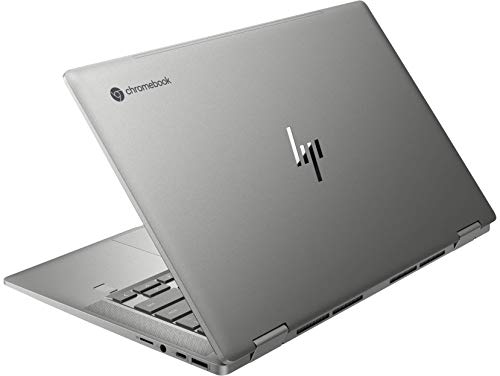 HP Chromebook x360 14c-ca0000ns - Ordenador portátil de 14" FullHD Convertible (Intel Core i3-10110U, 4GB RAM, 64GB eMMC, Intel UHD, sistema operativo Chrome OS) plata - Teclado QWERTY Español