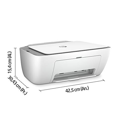 HP DeskJet 2720 - Impresora multifunción, Wi-Fi, Bluetooth, copia, escanea, compatible con Instant Ink (3XV18B)